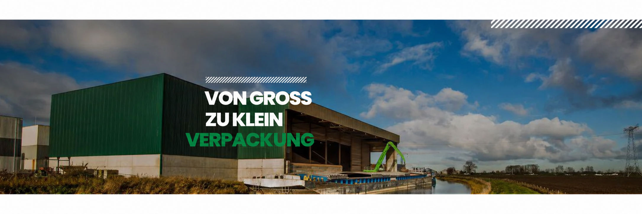 Von gross zu klein verpackung